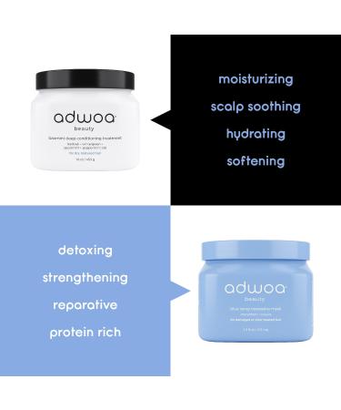 Shop adwoa beauty Blue Tansy Reparative Mask - 16 oz/ 453 mg Online - Best Price & International Shipping - Buy Online on SooperMarket.com