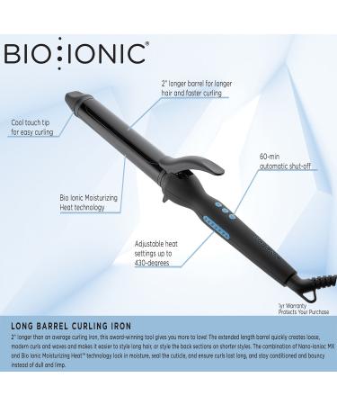 Shop Bio Ionic Long Barrel Curling Iron 1.25' NanoIonic MX Online - Best Price & International Shipping - Buy Online on SooperMarket.com
