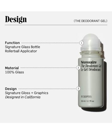 Shop N cessaire The Deodorant Gel - With 5% Alpha Hydroxy Acid (AHA) and Niacinamide - 1.7 oz/ 50 ml Eucalyptus Online - Best Price & International Shipping - Buy Online on SooperMarket.com