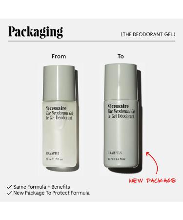 Shop N cessaire The Deodorant Gel - With 5% Alpha Hydroxy Acid (AHA) and Niacinamide - 1.7 oz/ 50 ml Eucalyptus Online - Best Price & International Shipping - Buy Online on SooperMarket.com