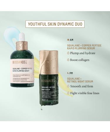 Shop Biossance Squalane + Hyaluronic Acid Copper Peptide Rapid Plumping Serum - 1.69 oz / 50 mL Online - Best Price & International Shipping - Buy Online on SooperMarket.com