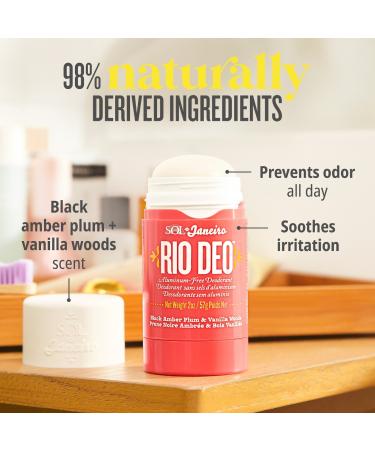 Shop Sol de Janeiro Rio Deo Aluminum-Free Deodorant Cheirosa '40 - 2 oz / 57 g Online - Best Price & International Shipping - Buy Online on SooperMarket.com