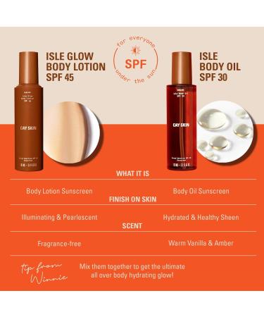 Shop CAY SKIN Isle Body Oil Sunscreen SPF 30 with Sea Moss and Squalane - 3.7 oz / 110 mL Online - Best Price & International Shipping - Buy Online on SooperMarket.com