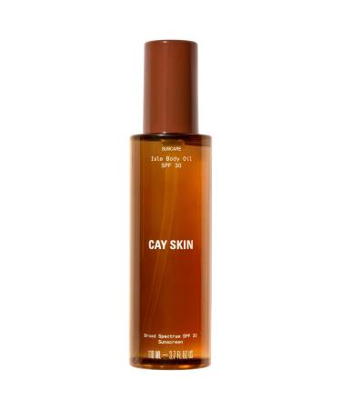 CAY SKIN Isle Body Oil Sunscreen SPF 30 with Sea Moss and Squalane - 3.7 oz / 110 mL
