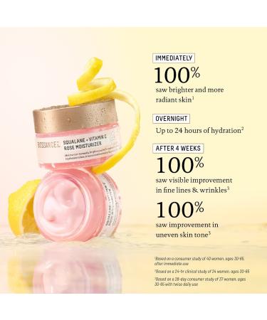 Shop Biossance Squalane + Vitamin C Rose Brightening Moisturizer - 1.69 oz / 50 mL Online - Best Price & International Shipping - Buy Online on SooperMarket.com