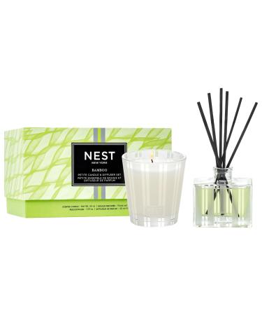 NEST New York Bamboo Petite Candle & Diffuser Set