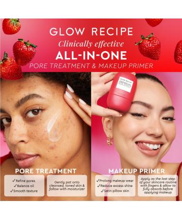 Shop Glow Recipe Strawberry BHA Pore-Smooth Blur Drops - 1 oz / 30 mL Online - Best Price & International Shipping - Buy Online on SooperMarket.com
