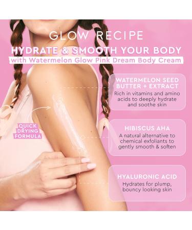 Shop Glow Recipe Watermelon Glow AHA Pink Dream Body Cream - 6.76 oz / 200 mL Online - Best Price & International Shipping - Buy Online on SooperMarket.com