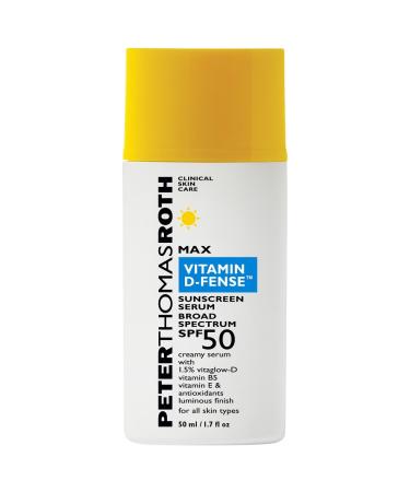 Peter Thomas Roth Max Vitamin D-Fense Sunscreen Serum Broad Spectrum SPF 50 - 1.7 oz / 50 mL