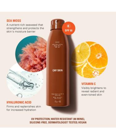 Shop CAY SKIN Isle Nourishing Body Mist SPF 50 with Sea Moss and Hyaluronic Acid - 6 oz / 171 g Online - Best Price & International Shipping - Buy Online on SooperMarket.com