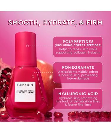 Shop Glow Recipe Pomegranate Peptide Firming Serum - 1.01 oz / 30 mL Online - Best Price & International Shipping - Buy Online on SooperMarket.com