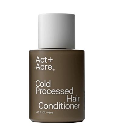 Act+Acre Mini Cold Processed Hair Conditioner with 1% Vitamin B-5 - 3 oz / 89 ml