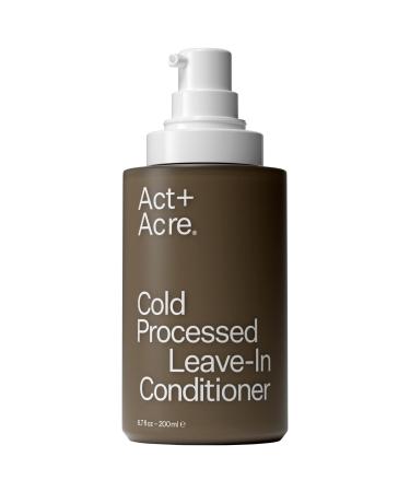 Act+Acre 2% Squalene Anti-Frizz Leave In Conditioner for Frizz - 6.7 oz / 200 ml