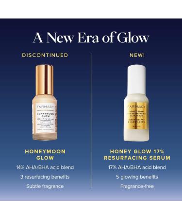 Shop Farmacy Honey Glow 17% AHA + BHA Resurfacing Acid Serum - 1 oz Online - Best Price & International Shipping - Buy Online on SooperMarket.com