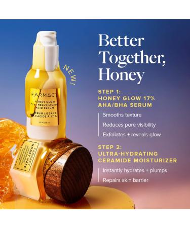 Shop Farmacy Honey Glow 17% AHA + BHA Resurfacing Acid Serum - 1 oz Online - Best Price & International Shipping - Buy Online on SooperMarket.com