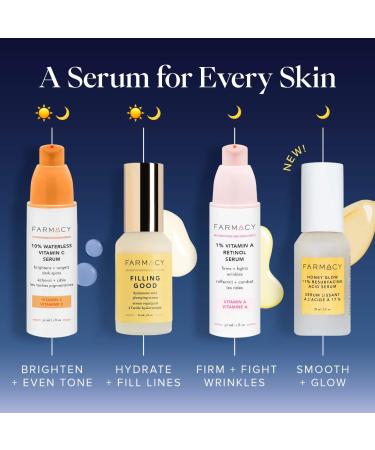 Shop Farmacy Honey Glow 17% AHA + BHA Resurfacing Acid Serum - 1 oz Online - Best Price & International Shipping - Buy Online on SooperMarket.com