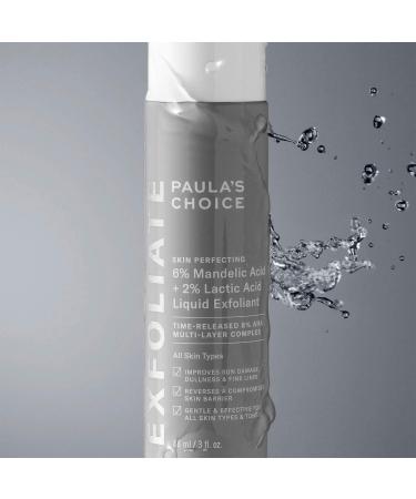 Shop Paula's Choice Skin Perfecting 6% Mandelic Acid + 2% Lactic Acid Liquid Exfoliant - 3 oz Online - Best Price & International Shipping - Buy Online on SooperMarket.com