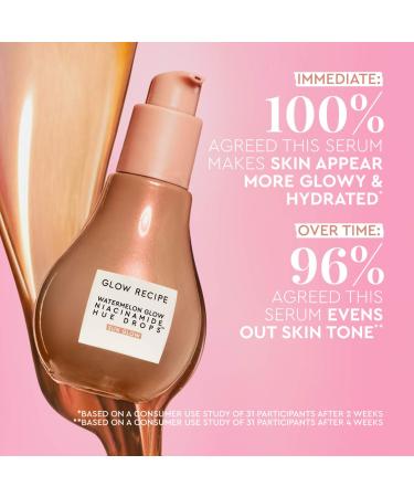 Shop Glow Recipe Watermelon Glow Niacinamide Hue Drops Sun Glow Serum - 1.35 oz / 40 mL Online - Best Price & International Shipping - Buy Online on SooperMarket.com