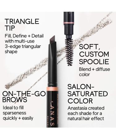 Shop Anastasia Beverly Hills Brow Definer 3-in-1 Triangle Tip Easy Precision Eyebrow Pencil - 0.003 oz / 0.1 g Taupe - for blonde hair with cool/ash undertones Online - Best Price & International Shipping - Buy Online on SooperMarket.com