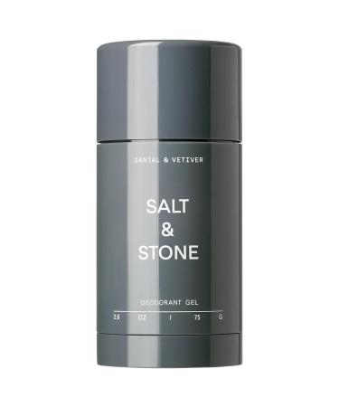Salt & Stone Santal & Vetiver Aluminum-Free Clear Gel Deodorant for Sensitive Skin - 2.6 oz