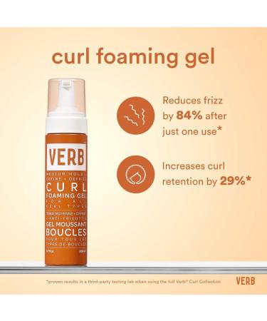 Shop Verb Curl Foaming Gel for Definition + Frizz-Fighting - 6.7 oz Online - Best Price & International Shipping - Buy Online on SooperMarket.com