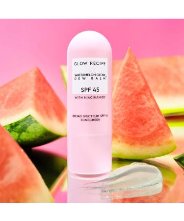 Shop Glow Recipe Watermelon Glow Niacinamide Dew Balm Face Sunscreen Stick- SPF 45 - 0.5 oz / 14 g Online - Best Price & International Shipping - Buy Online on SooperMarket.com