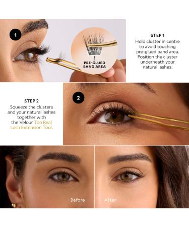 Shop Velour Lashes Velour-Xtensions Self-Stick Lash Kit - Standard size Online - Best Price & International Shipping - Buy Online on SooperMarket.com