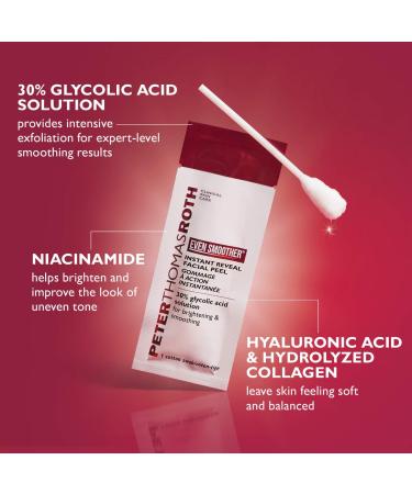 Shop Peter Thomas Roth Even Smoother Instant Reveal Facial Peel - Pack of 8 Online - Best Price & International Shipping - Buy Online on SooperMarket.com