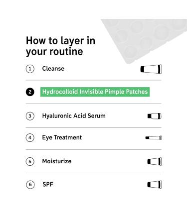 Shop The INKEY List Hydrocolloid Invisible Pimple Patches + Salicylic Acid Online - Best Price & International Shipping - Buy Online on SooperMarket.com