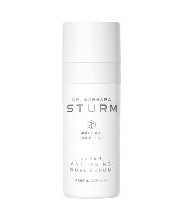 Dr. Barbara Sturm Super Anti-Aging Dual Serum with Triple Hyaluronic Acid Glutathione Skullcap + Ceramide-Peptide Complex - 1.69 oz / 50 ml
