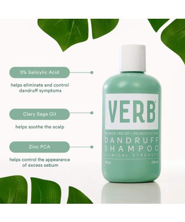 Shop Verb Dandruff Shampoo with Salicylic Acid - 8 oz / 355 ml Online - Best Price & International Shipping - Buy Online on SooperMarket.com
