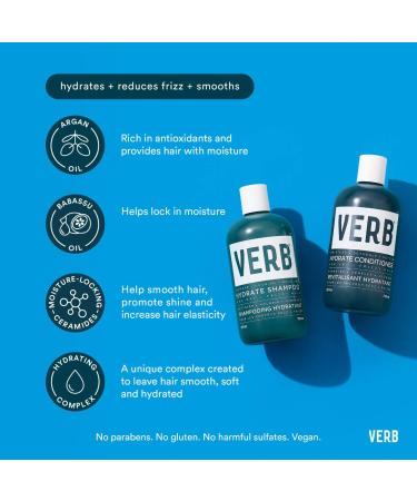 Shop Verb Hydrate Shampoo + Conditioner Jumbo Set for Dry Frizzy Hair Online - Best Price & International Shipping - Buy Online on SooperMarket.com