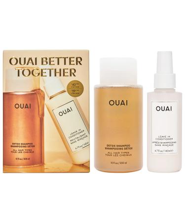 OUAI Detox Shampoo & Leave In Conditioner Value Set