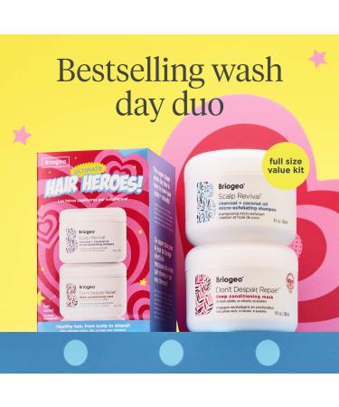 Shop Briogeo Ultimate Hair Heroes Scalp Scrub Shampoo and Deep Conditioning Mask Value Set Online - Best Price & International Shipping - Buy Online on SooperMarket.com