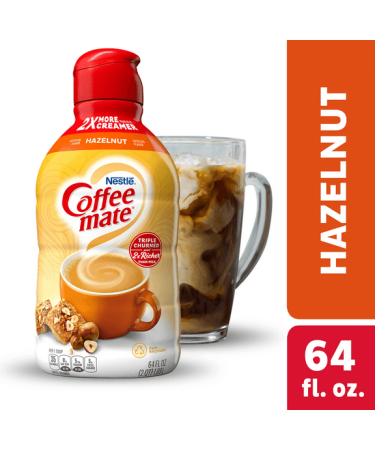 Nestle Coffee Mate Hazelnut Liquid Coffee - Creamer - 64 Oz.