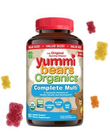 Hero Nutritionals Yummi Bears Organic Complete Multi Vitamin - 180 Gummies