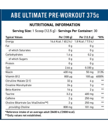 Applied Nutrition ABE Pre Workout - Sour Gummy Bear Flavor - 30 Servings - Buy Online on SooperMarket.com