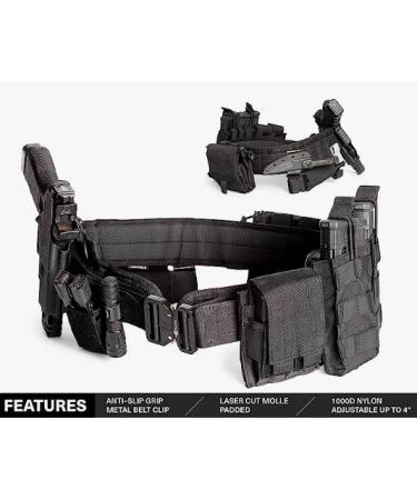 Tacticon Battle Belt | Padded Tactical Duty Belt with Metal Quick Release Buckle by Combat Veteran-Owned Company - Buy Online on SooperMarket.com