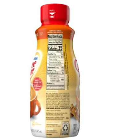 Nestle Coffee mate Hazelnut Liquid Coffee Creamer  16 fl oz - Buy Online on SooperMarket.com