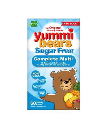 Hero Nutritionals Yummi Bears Sugar Free Multi Vitamin - 60 Gummies for Kids - Buy Online on SooperMarket.com