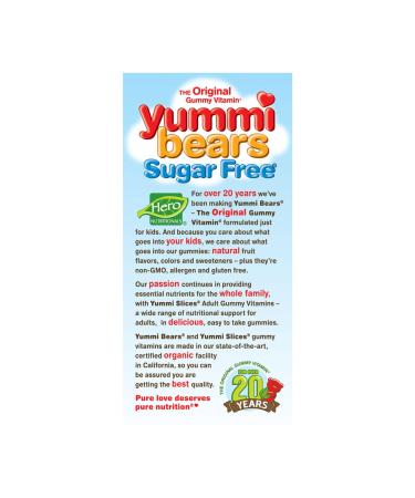 Hero Nutritionals Yummi Bears Sugar Free Multi Vitamin - 60 Gummies for Kids - Buy Online on SooperMarket.com
