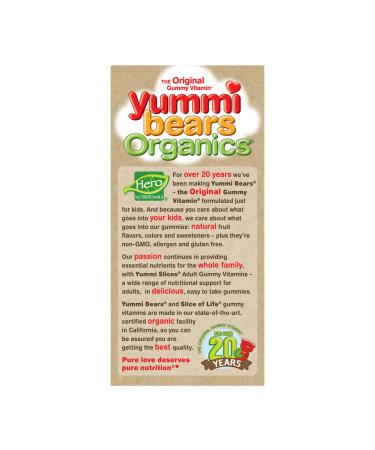 Hero Nutritionals Yummi Bears Organic Immunity Gummies - 45 Count - Buy Online on SooperMarket.com