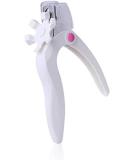 Apstour Acrylic Nail Clipper - Adjustable Stainless Steel Cutter for Thick Nails - U-Shaped False Nail Trimmer in White - Buy Online on SooperMarket.com