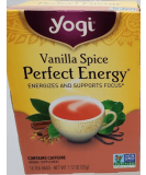 Yogi Tea Vanilla Spice Perfect Energy Tea (6 Pack) | Energizing Assam Black Tea & Ginger | Contains Caffeine | 96 Tea Bags - Buy Online on SooperMarket.com