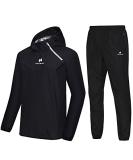 HOTSUIT Sauna Suit for Men Sweat Sauna Jacket Pant Gym Workout Sweat Suits A. Black Jacket & Pants X-Large - Buy Online on SooperMarket.com