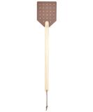 Esschert Design Leather & Wood Fly Swatter - 12x1.2x52 cm with Hanging Loop | International Shipping Available - Buy Online on SooperMarket.com