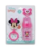 Cudlie Disney Baby Girl Minnie Mouse Bottle, Rattle & Pacifier Set - Adorable Essentials for Your Little One - Buy Online on SooperMarket.com