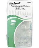 Mia Secret Stiletto Clear Nail Tips - 500 pcs (Clear) - Shop Now! - Buy Online on SooperMarket.com