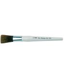 Silver Brush Limited 8036MD Silver Jumbo Landscape Oval Brush - Medium Size, Short Handle for Large Murals, Easel Painting, and Furniture - Buy Online on SooperMarket.com