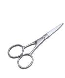 Silver Nose Hair Scissors - Stainless Steel Precision Trimmers for Men | Facial & Eyebrow Grooming - Buy Online on SooperMarket.com